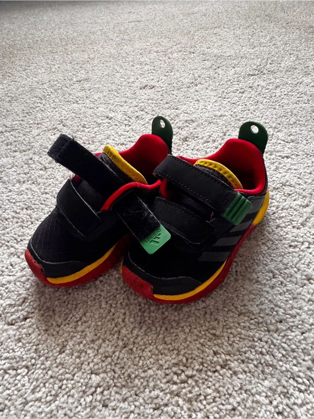 Lego Kids Black Red Yellow Easy-On Sneakers